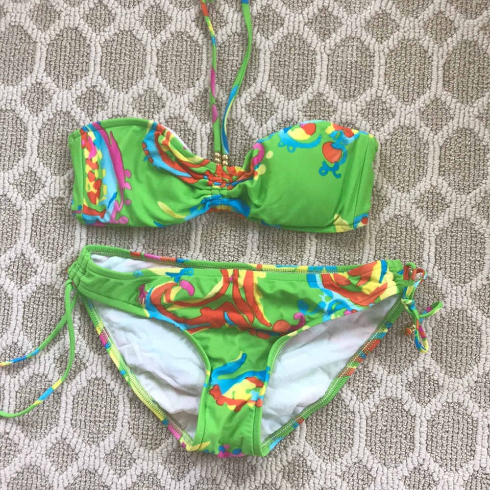 Ralph Lauren xs bandeau halter bikini
